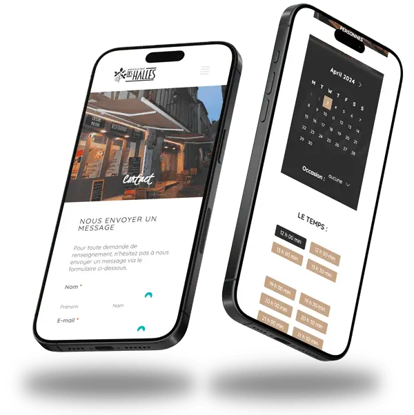 Brasserie Des Halles - vue mobile